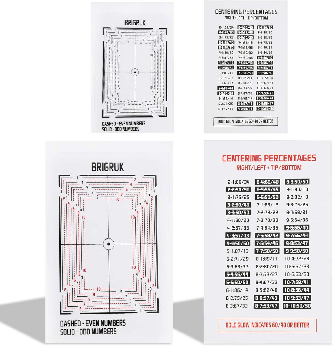 Centrergereedschap voor Kaartbeoordeling - Nauwkeurig Meetinstrument voor Standaard Verzamelkaarten