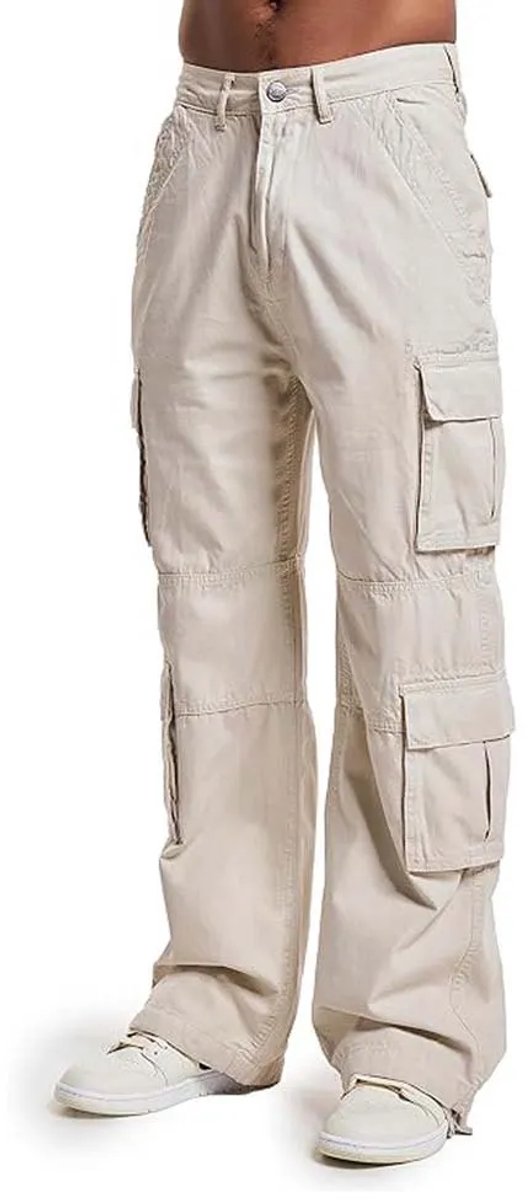 DEF - Basic Cargobroek - Taille, 33 inch - Beige