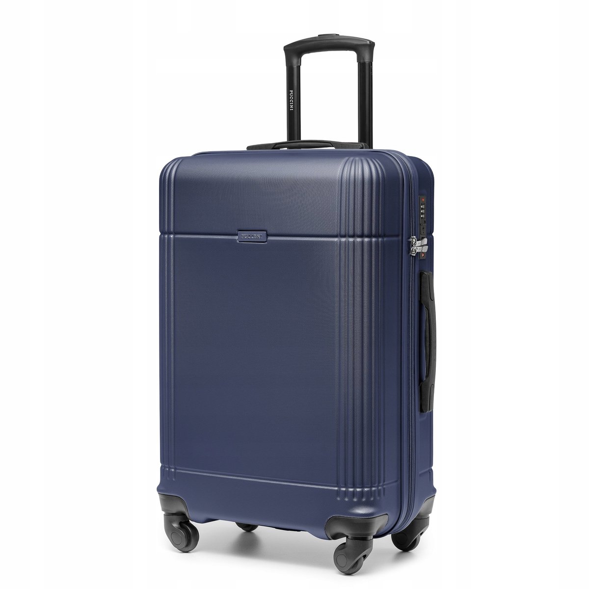 Puccini Dublin Koffer Medium ABS 65cm Marine Blauw - 58L