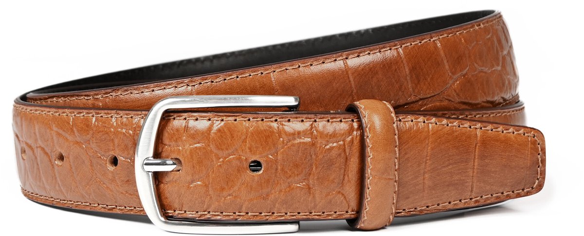 Castelijn & Beerens - Accessoires Herenriem Croco | natural -