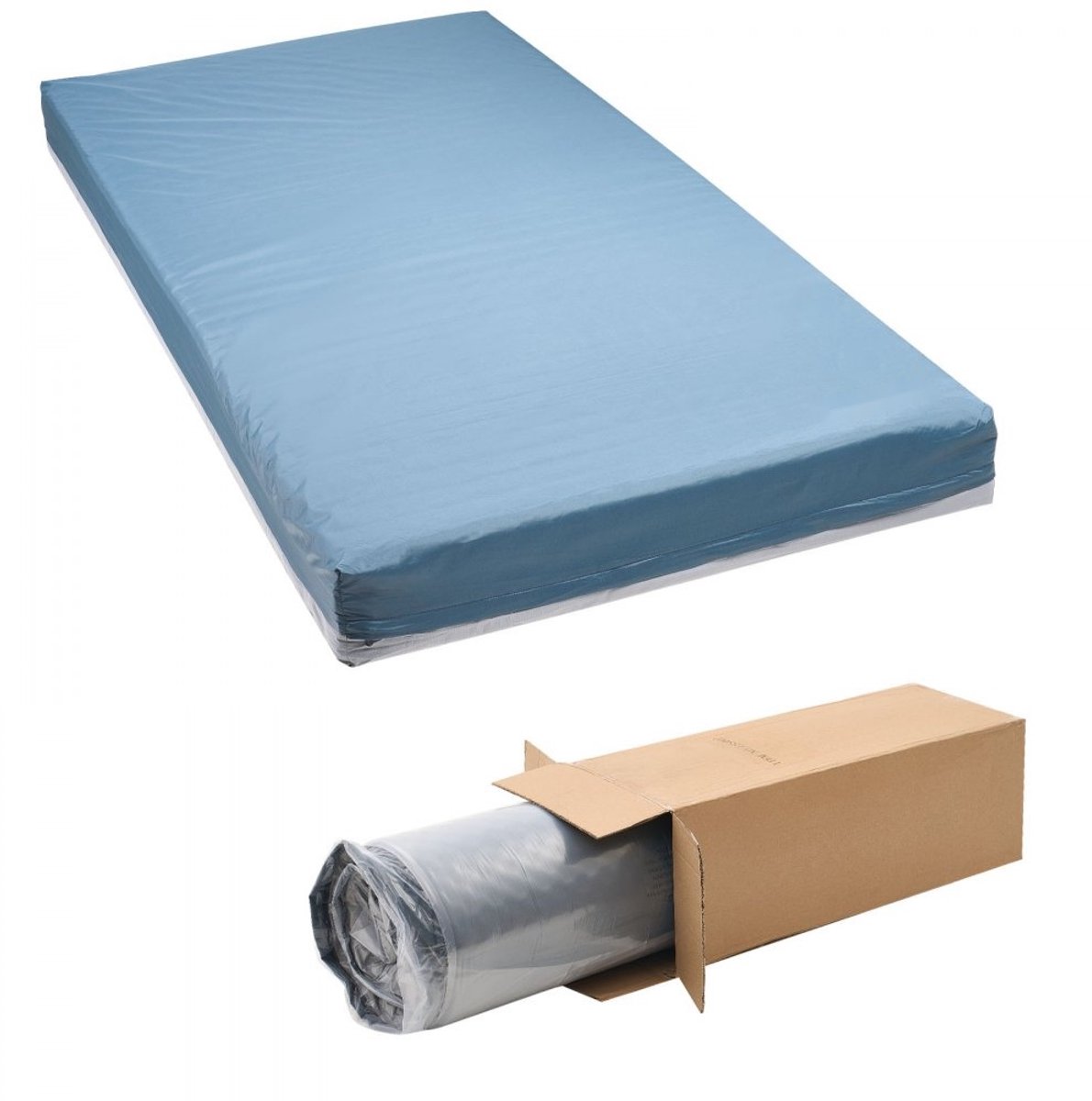 Antidecubitus Matras - Doorligmatras - Waterdicht - Meerlaagse Schuimkern - 203 x 91,4 x 15,3 cm - 204 kg Draagvermogen - Voor Verpleeghuis & Thuiszorg