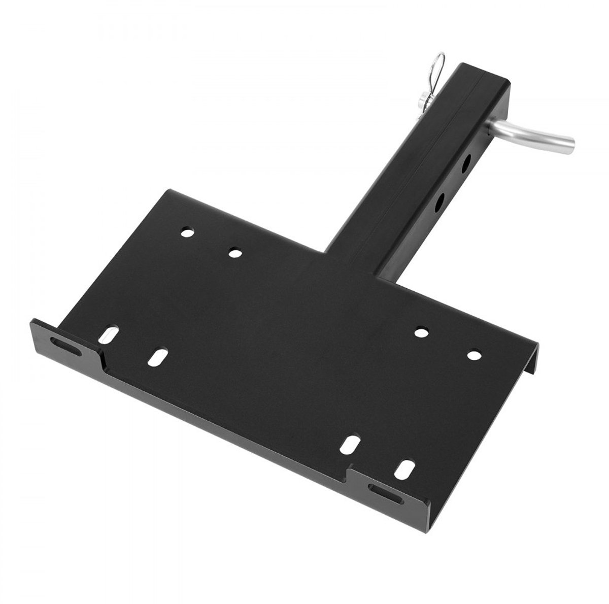 Universele aanhangerkoppeling met liermontageplaat - Trekhaakontvanger 5,08 cm - Draagvermogen 6803 kg - 2-gats montage - Gepoedercoat staal - Zwart