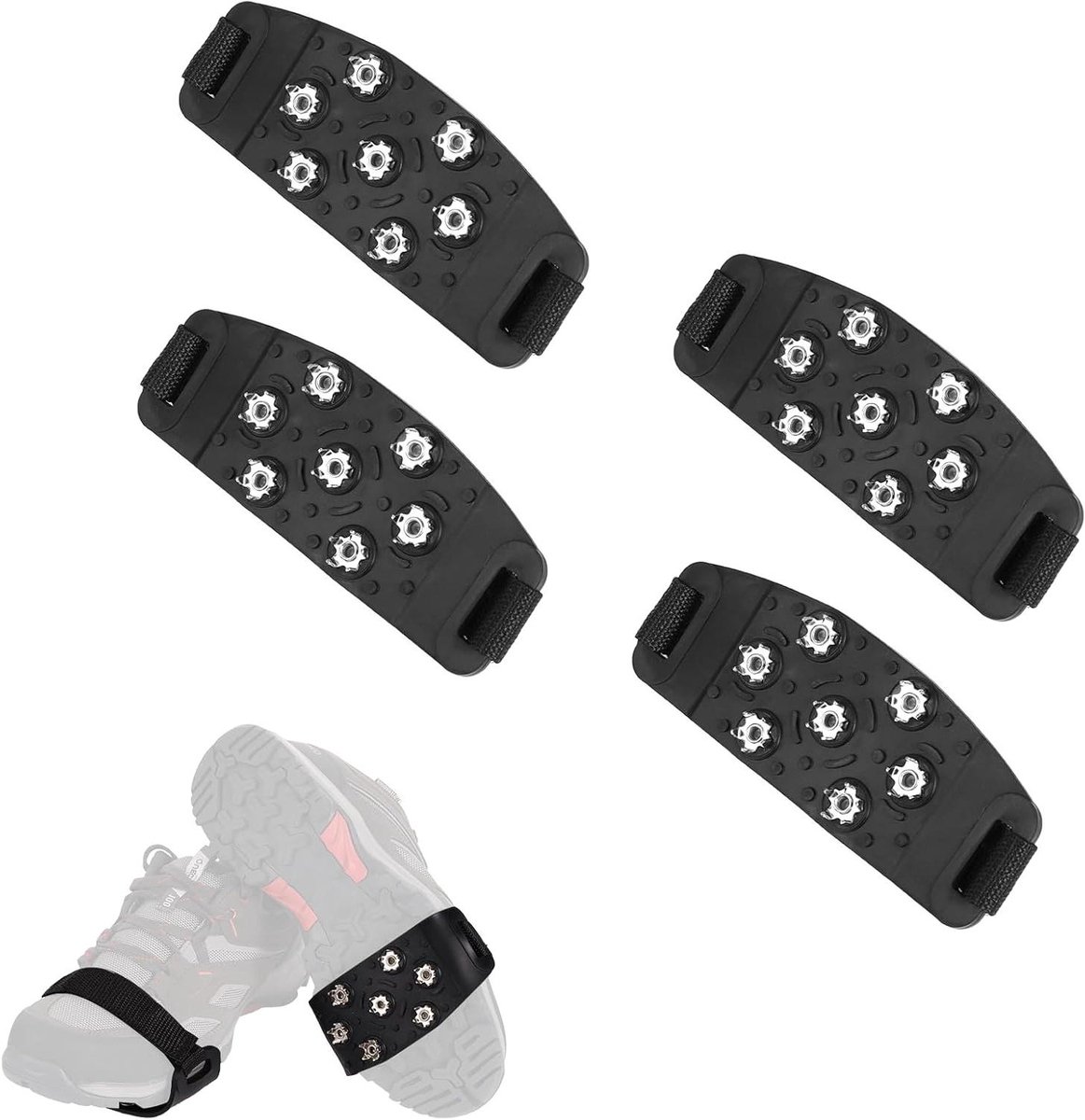 EGoods - Stijgijzers voor Sneeuw en IJs: Antislip Spikes voor Schoenen - Bergbeklimmen - Winterwandelen