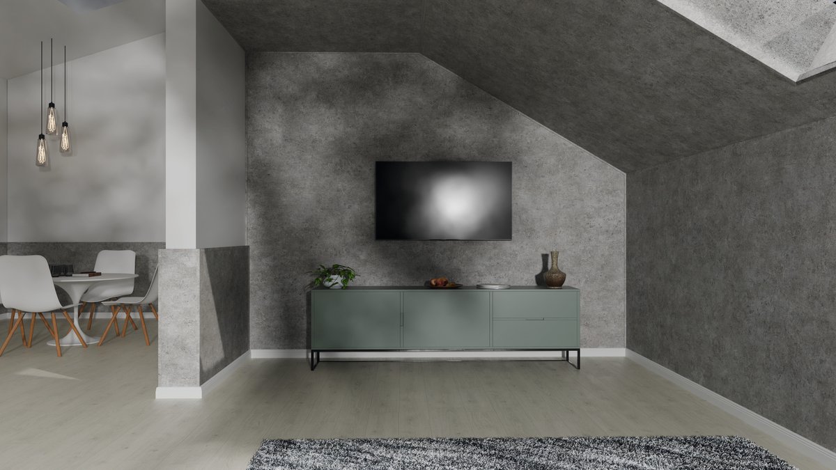 EGGER Decowall Afdekprofiel AL003 Rovigo beton 2400 x 6 x 25mm