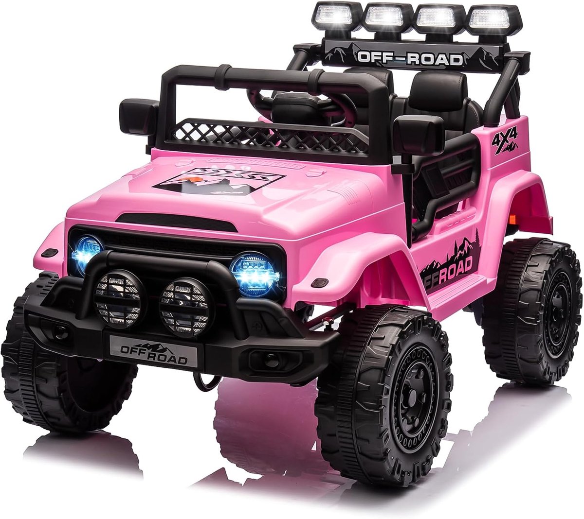 Elektrische Kinderquad 12V - 2 tot 5 jaar - ATV- met LED Verlichting & Muziek - Rood