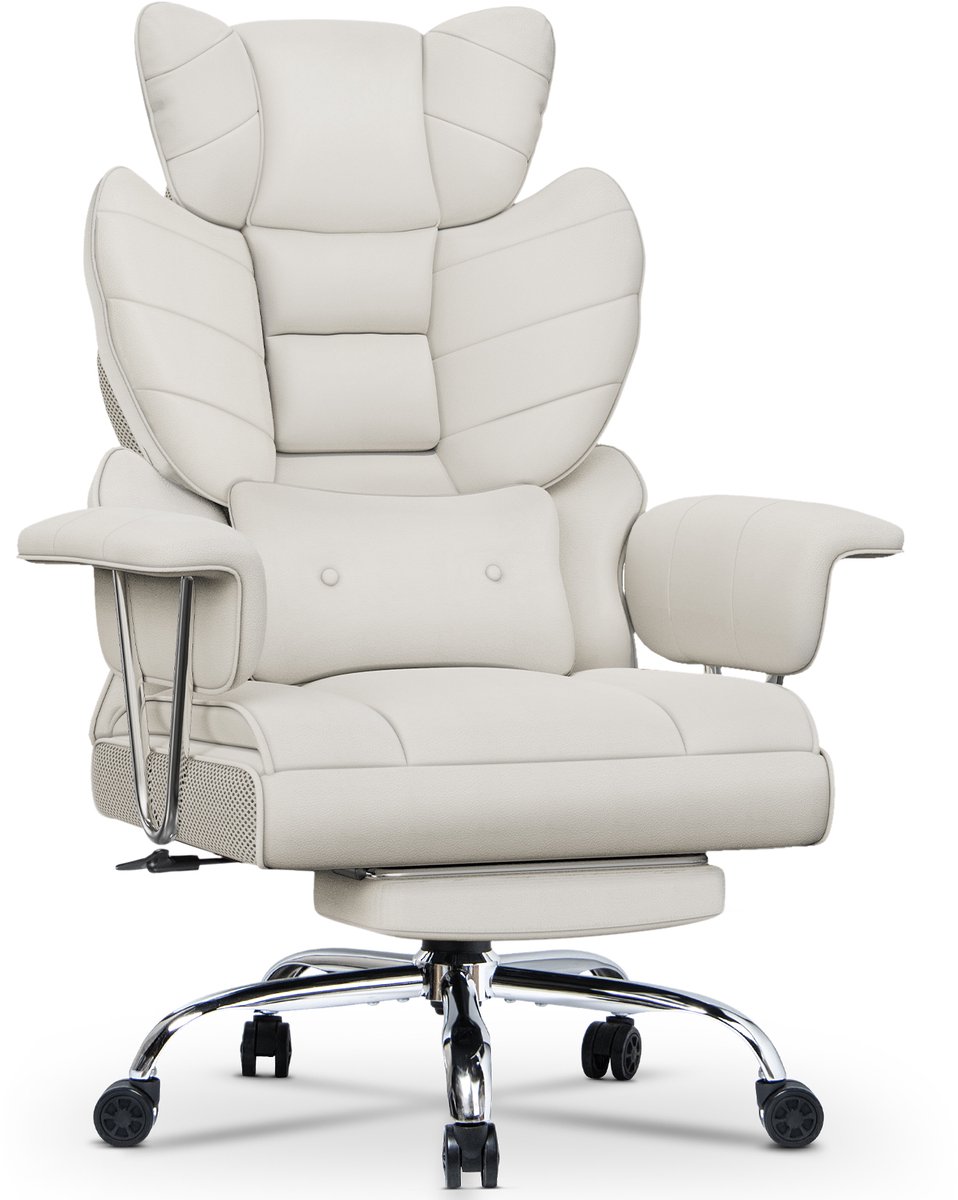 Lucky Earn Ergonomische Bureaustoel met Telescopische Voetsteun - Lucky Earn International UG - €149,99