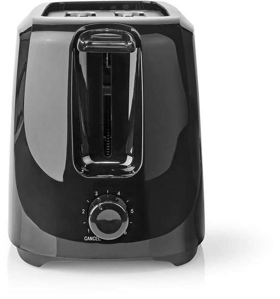 Melissa 16140149 - Broodrooster - 2 Sleuven - 700 W - 6 Bruiningsstanden - Uitneembare Kruimellade - Annuleerfunctie - Zwart