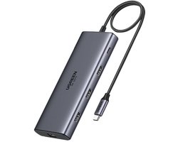 Ugreen Hub Usb-C 2X Hdmi 3X Usb Voor Laptop Pc Mac 8K Pd 100W