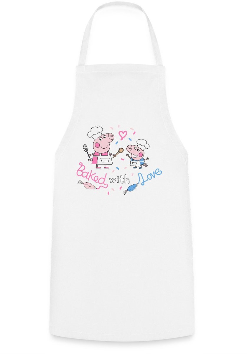 Peppa Pig Design Baked With Love Keukenschort