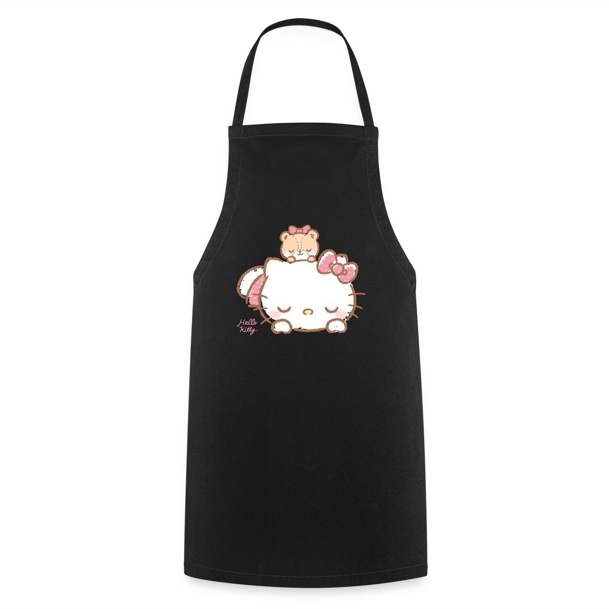Hello Kitty Met Teddy Op Haar Rug Keukenschort