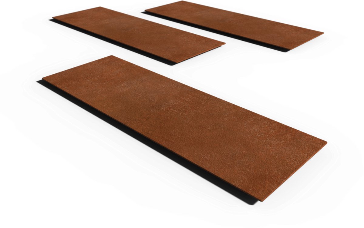Cortenstaal Staptegel Rechthoek | 75 x 25 x 0,3