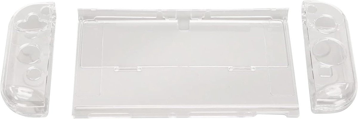 EGoods - Hoes voor Nintendo Switch OLED - Transparant - Schokbestendig - Dockbaar Design