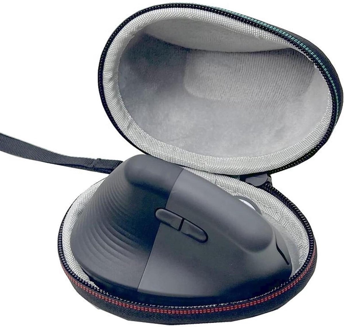 EGoods - Harde reiskoffer voor verticale ergonomische muis met draagriem - beschermende opbergtas - reisaccessoires.