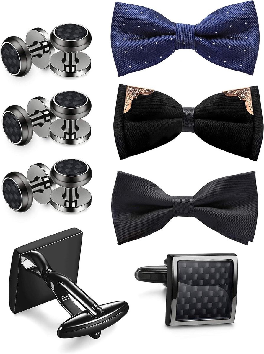 EGoods - Vlinderdassen in effen kleur voor mannen - Nieuwigheid - Verstelbaar - Pre-gebonden - Tuxedo bruiloft - Feest - Mode accessoire