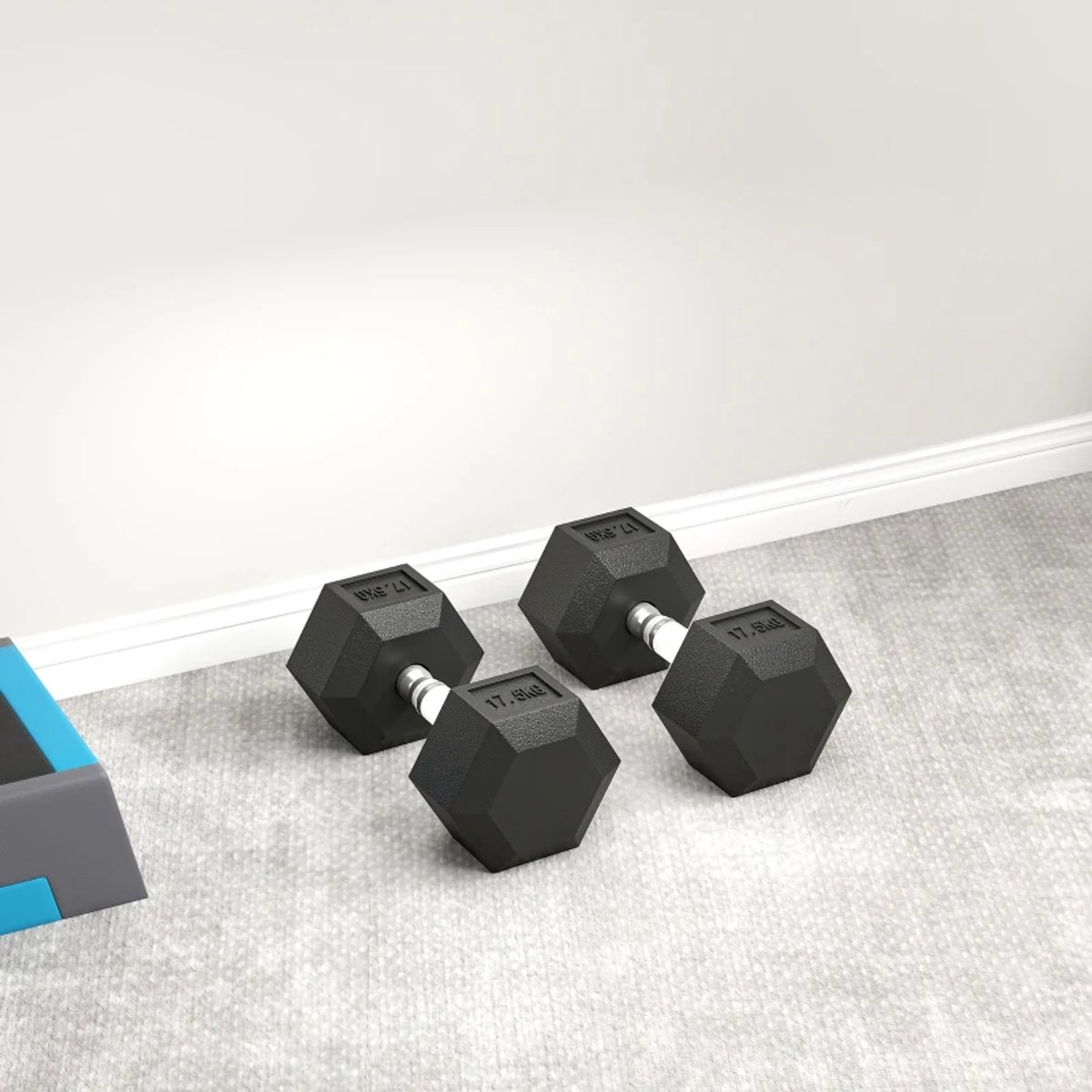 Dumbbells 35 kg - Halter - Set van 2 - Hexagonaal Design - Antislip Grip - Gewichten Set - Halterset - Dumbbell Set - Krachttraining - Fitness - Gym - Geschikt voor Thuis en Sportschool – foto 8