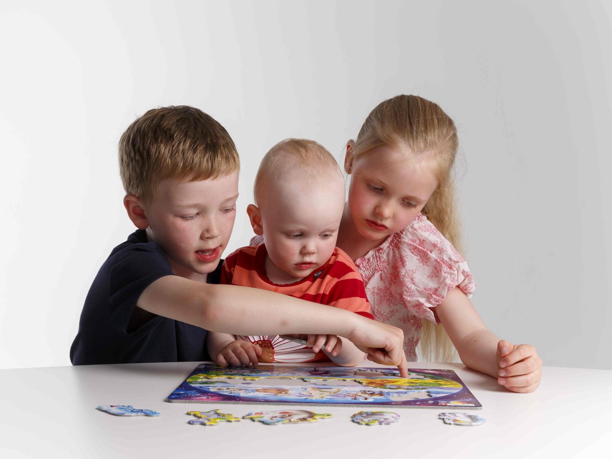 Larsen Nederland met provincies en vlaggen – Puzzel – Kaarten & Geografie – Nederland – Educatieve legpuzzel voor kinderen – 48 stukjes – Gemaakt in Noorwegen – Extra dikke 2,5 mm stukjes – Tray met vaste rand — afbeelding 11