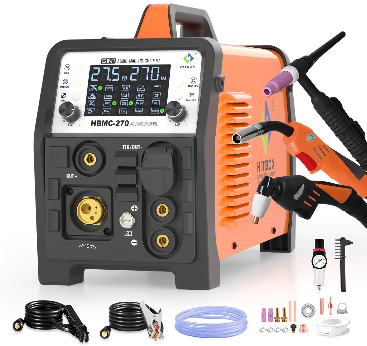 Lasapparaat – Lasmachine – Booglasapparaat – Elektrodelasapparaat – Plasma Snijder – 6-in-1 Multifunctioneel – 250A 220V – Gas & Gasloos – Compact & Draagbaar – foto 8