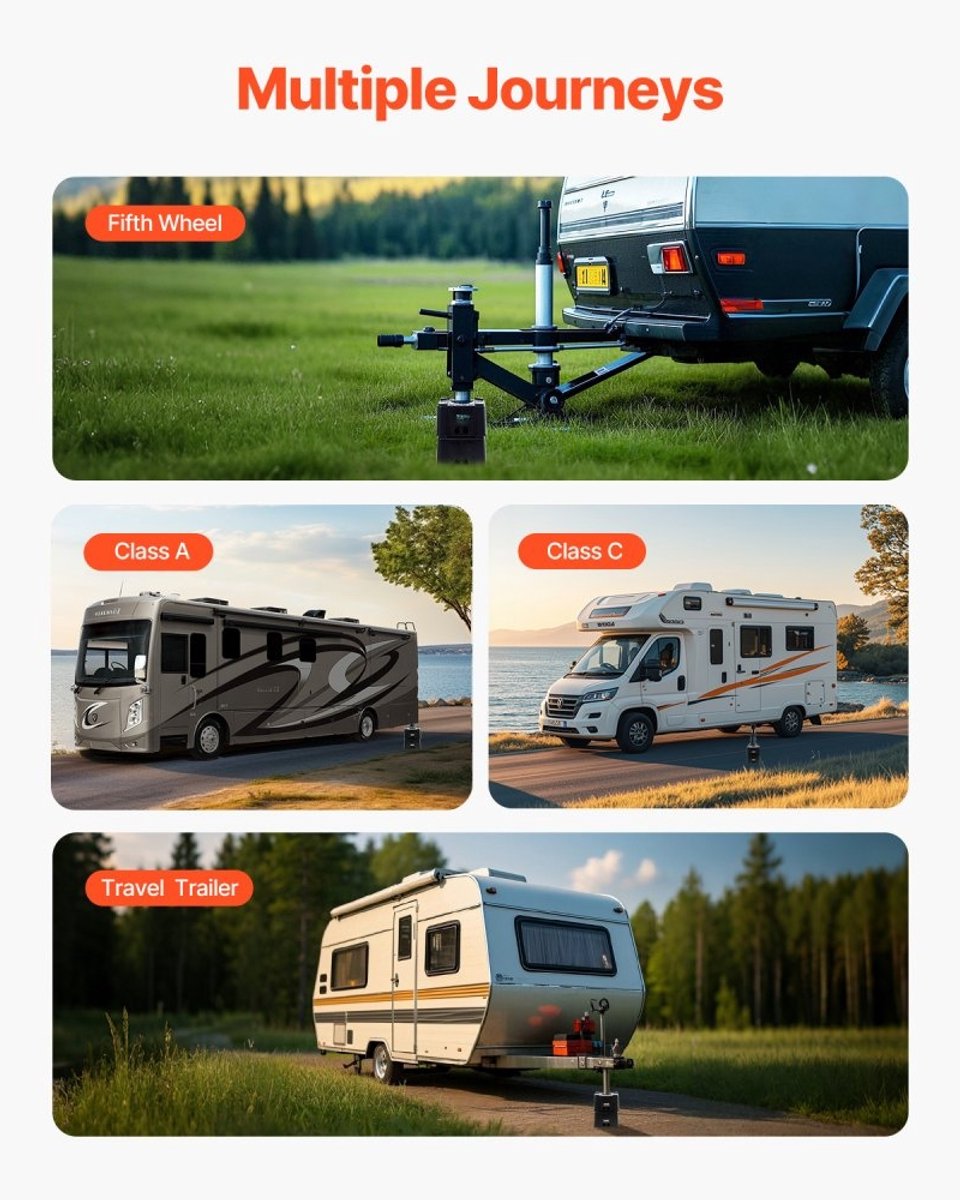 Nivelleringsblokken Camper/Caravan - Steun-/Krikblokken - 2 Stuks - 2722 kg Per Blok - Voor Stabilisator/Krik - Geschikt Voor RV, Camper, Caravan & 5th Wheel