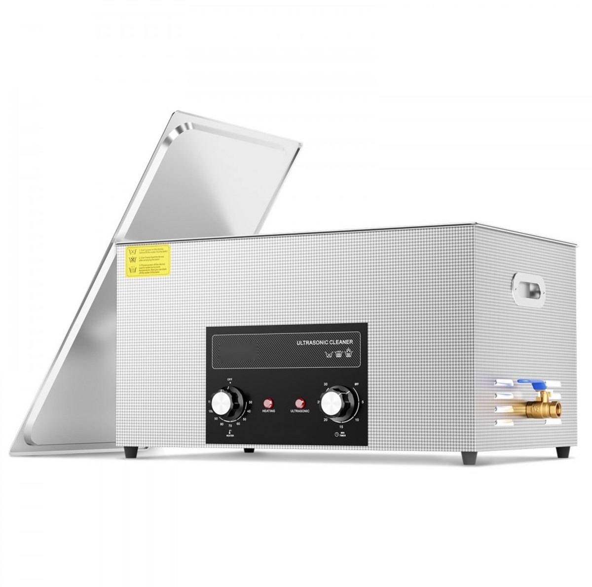 Ultrasoonreiniger / Ultrasoonbad - Professioneel Digitaal - 22 L Capaciteit - Verwarming & Timer - Mand Inbegrepen - 480 W - Voor Carburateurs & Metalen Onderdelen