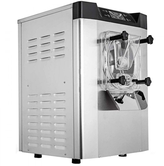 Commerciële ijsmachine - Harde roomijsmachine - Capaciteit 16–20 L/uur - Vermogen 1400 W - Intelligent LCD-scherm - Meerdere smaken - Voor snackbar en restaurant - Zilver van Merkloos — afbeelding 4