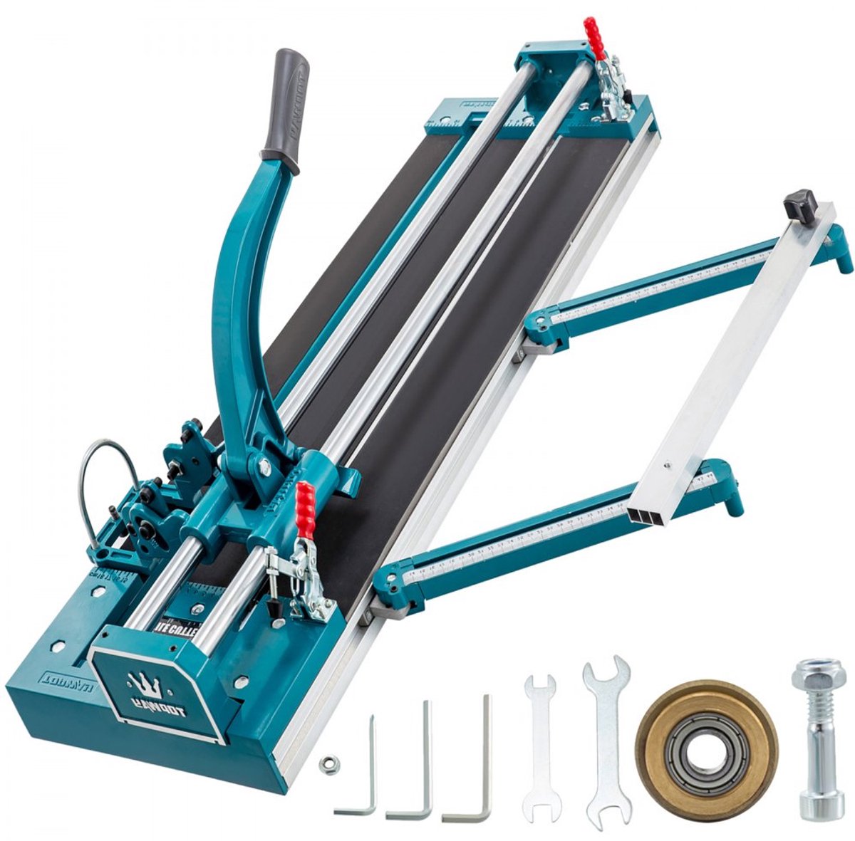 Tegelsnijder - Handmatig - Snijlengte 120 cm - Voor keramiek en porselein - Met breekfunctie - Precisiegeleider - Antislip basis