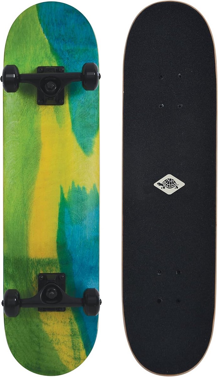 31 Inch Skateboard Compleet: Hoge Kwaliteit Houten Deck met ABEC-9 Lagers Groen