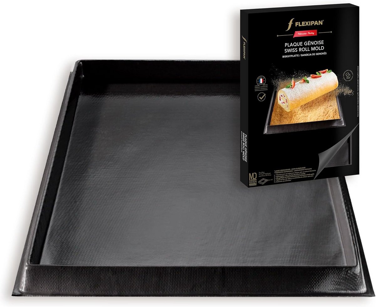 Grote Flexibele Bakvorm voor Zwitserse Rol en Entremet