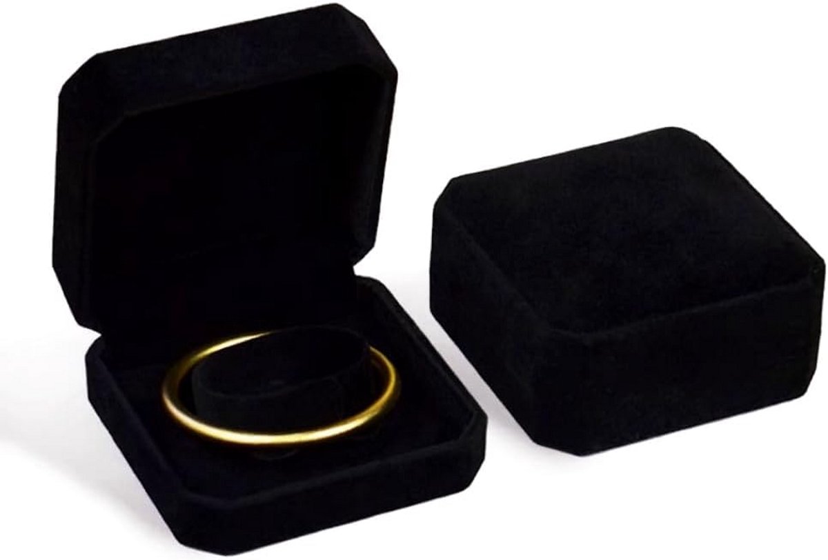 Luxe Armband Geschenkdoos - Fluweel Zwarte Sieradendoos voor Armbanden en Bangles