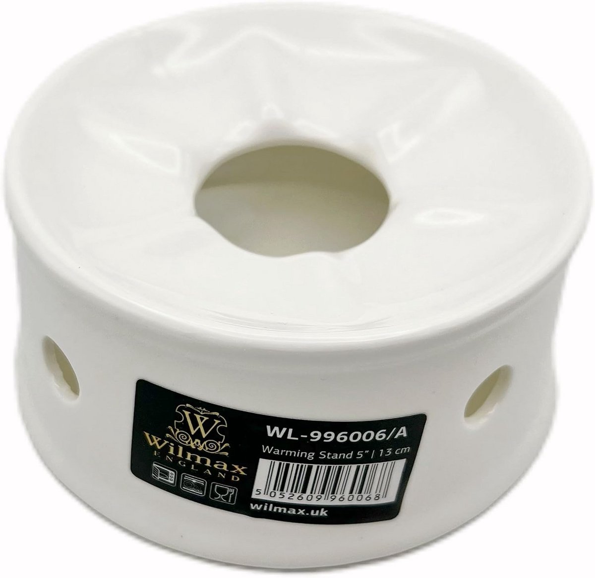 Porseleinen Warmhoudstandaard Wit 13 cm - Elegant Tafelaccessoire