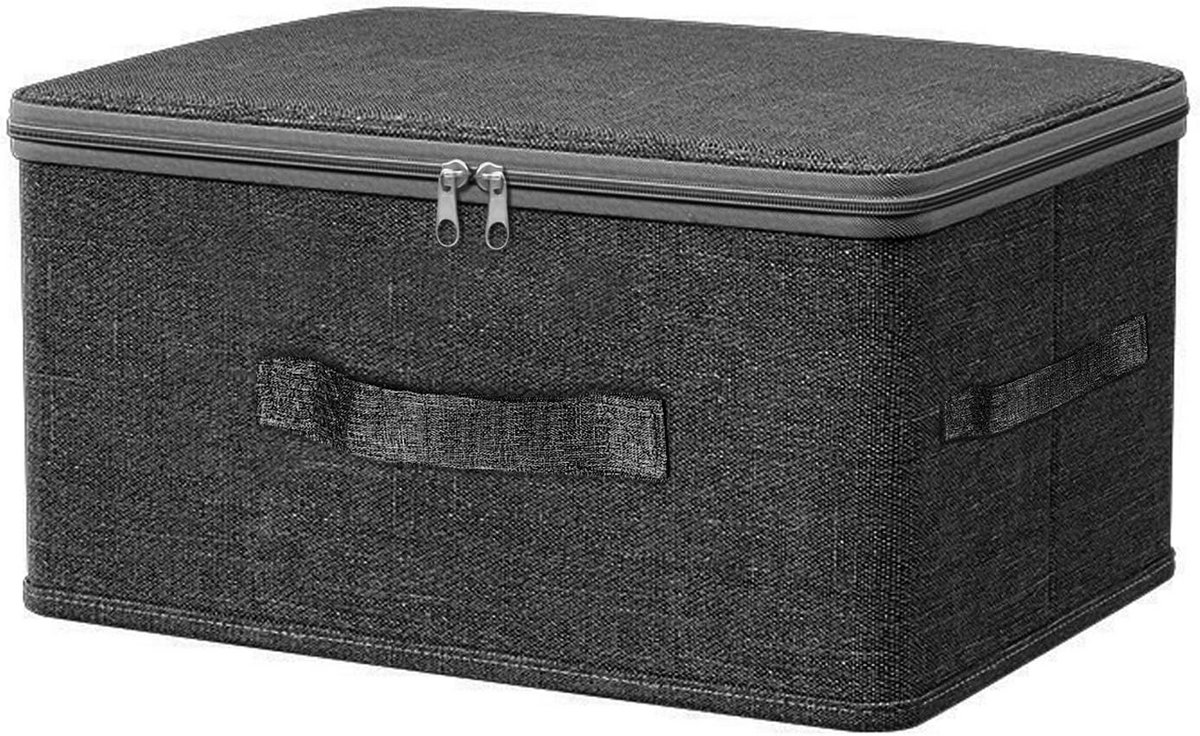 Opvouwbare Afsluitbare Opbergdoos met Deksel - Compacte Organizer voor Kast en Plank (S)