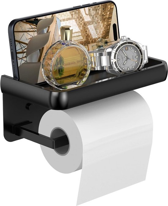 KES Toilet Paper Holder with Shelf Bamboo, Bathroom Toilet Paper Holder Wall Mounted, SUS 304 Stainless Steel Polished Finish, BPH220BA KES Toilet Paper Holder with Shelf Bamboo, Bathroom Toilet Paper Holder Wall Mounted, SUS 304 Stainless Steel Polished Finish, BPH220BA