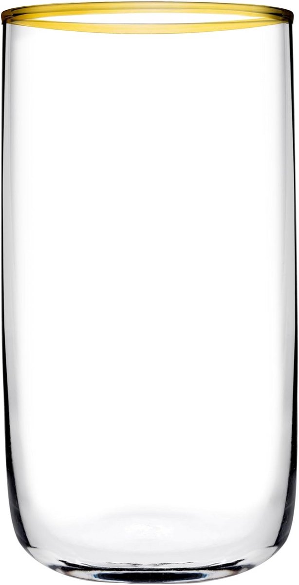 Waterglas set 365 ml - 6 stuks met gouden rand