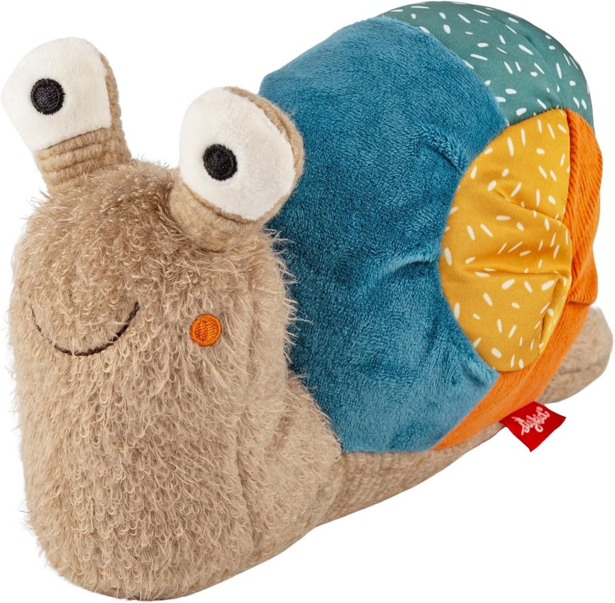 Knuffelige Slak Pluche Knuffeldier Patchwork - Zacht Speelgoed Vanaf 3 Maanden