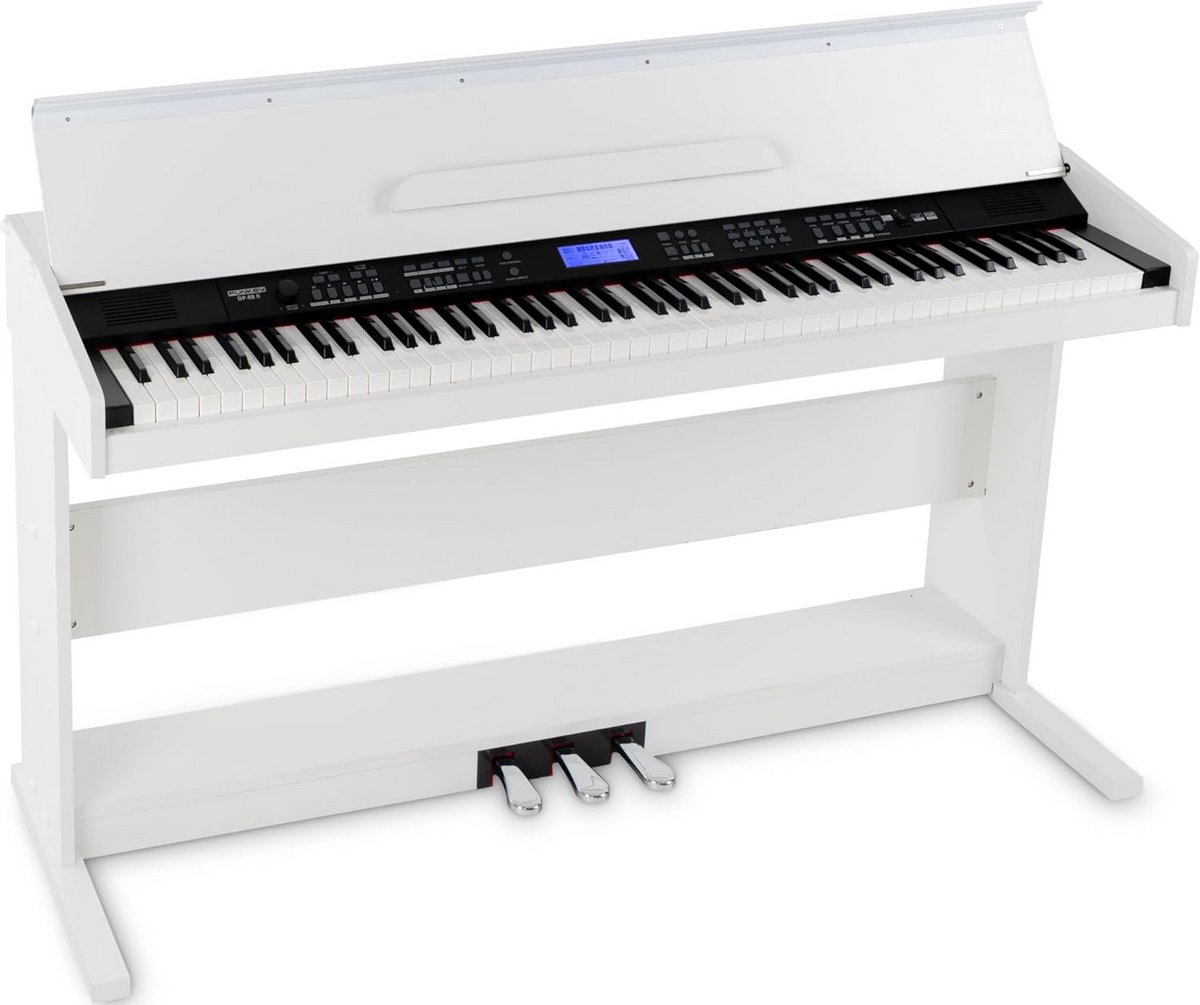 Digitale Piano met 88 Gewogen Toetsen en Leerfuncties Wit