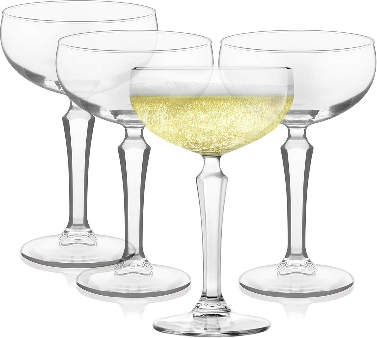 Set van 4 Coupe Glazen - Klassieke Cocktail Glazen voor Aperitief of Dessert
