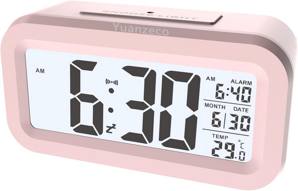 Digitale Wekker met Groot LCD Display, Snooze en Nachtlampje