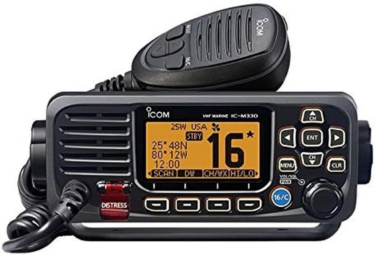Vaste VHF Marifoon 25W met DSC - Waterdichte Marine Radio