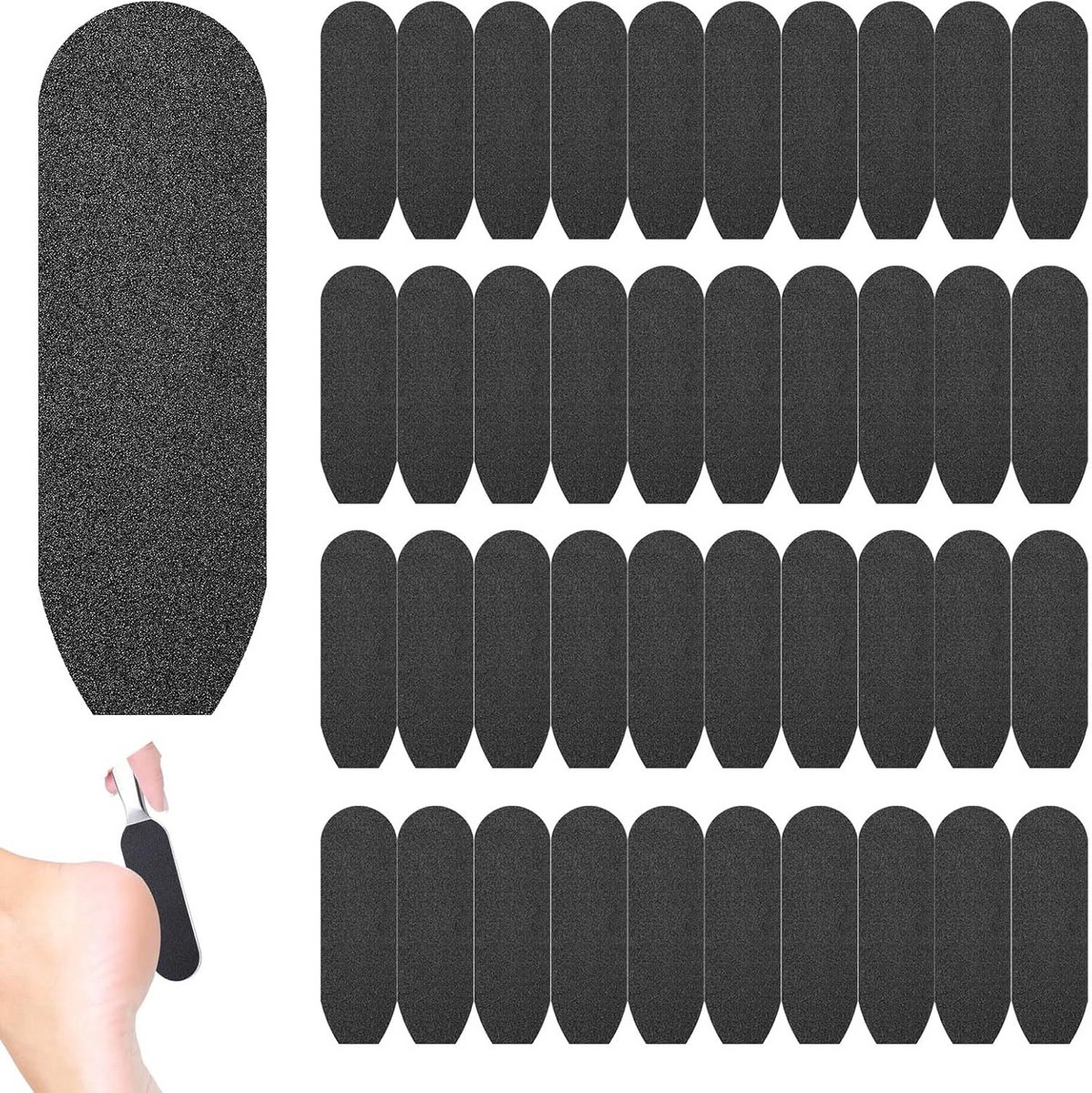 50 Stuks Vervangende Sandpaper Pads voor Elektrische Voetvijl - Eeltverwijderaar