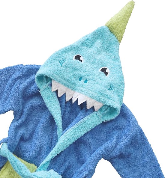 Kinderbadjas met Capuchon en Oren - 100% Katoen - Unisex voor Jongens en Meisjes — afbeelding 3