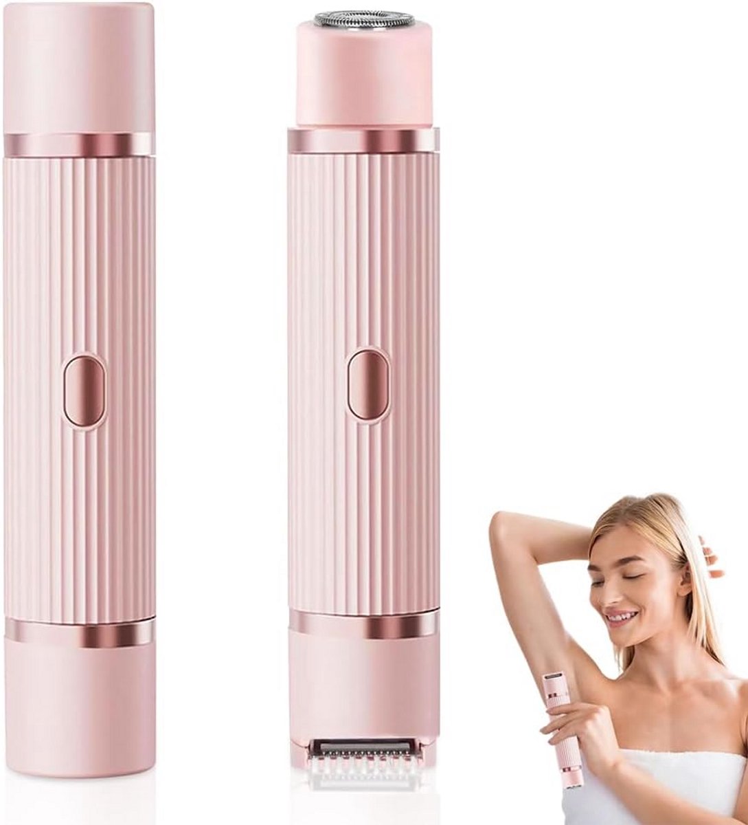 2-in-1 Elektrisch Scheerapparaat en Epilator voor Dames - Waterdicht voor Lichaam en Gezicht