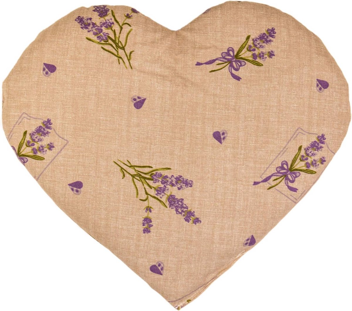 Warm & Koud Kruidenkussen Hartvormig Landhuisstijl – 30x25 cm Pittenkussen voor Ontspanning