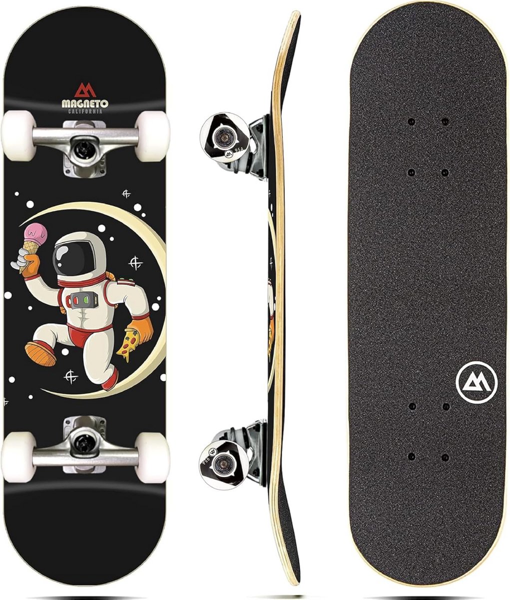Cruiser Skateboard Compleet - Canadees Esdoornhout - 27,5 inch - Double Kick - Voor Kinderen, Tieners en Volwassenen