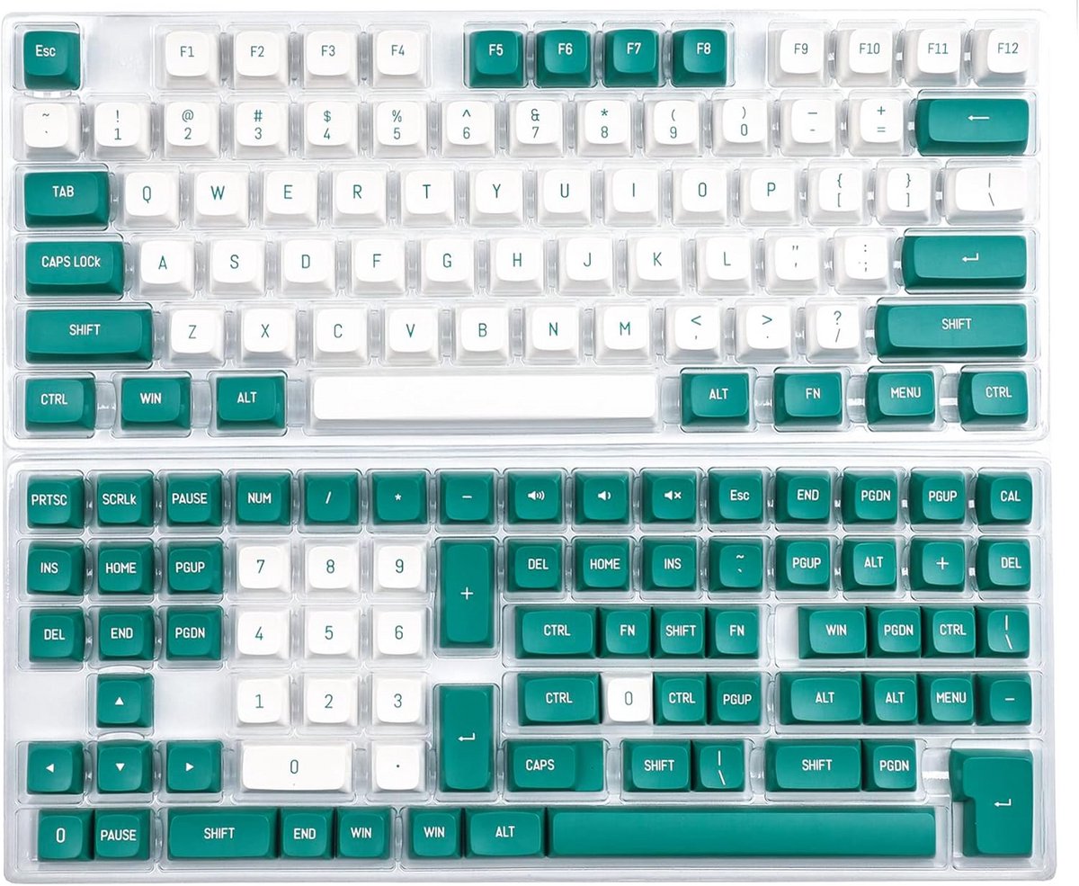PBT Double Shot Keycaps Set Balvorm Profiel voor Mechanisch Toetsenbord MX Switches