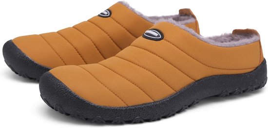 GURGER Huislaarzen voor dames en heren, pluche gevoerde pantoffels, vilten pantoffels, uniseks, D3 Blauw, 40/41 EU