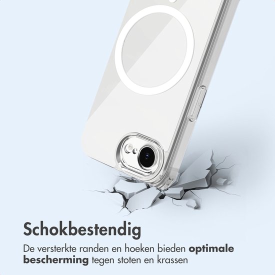 Coque imoshion - Compatible avec iPhone 16e - Coque arrière de protection compatible MagSafe - Transparente