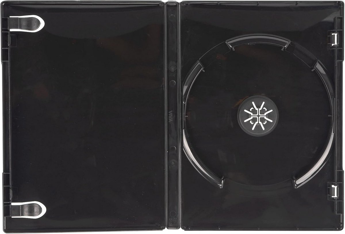 50 Zwarte DVD Cases - 14mm Enkele Hoezen