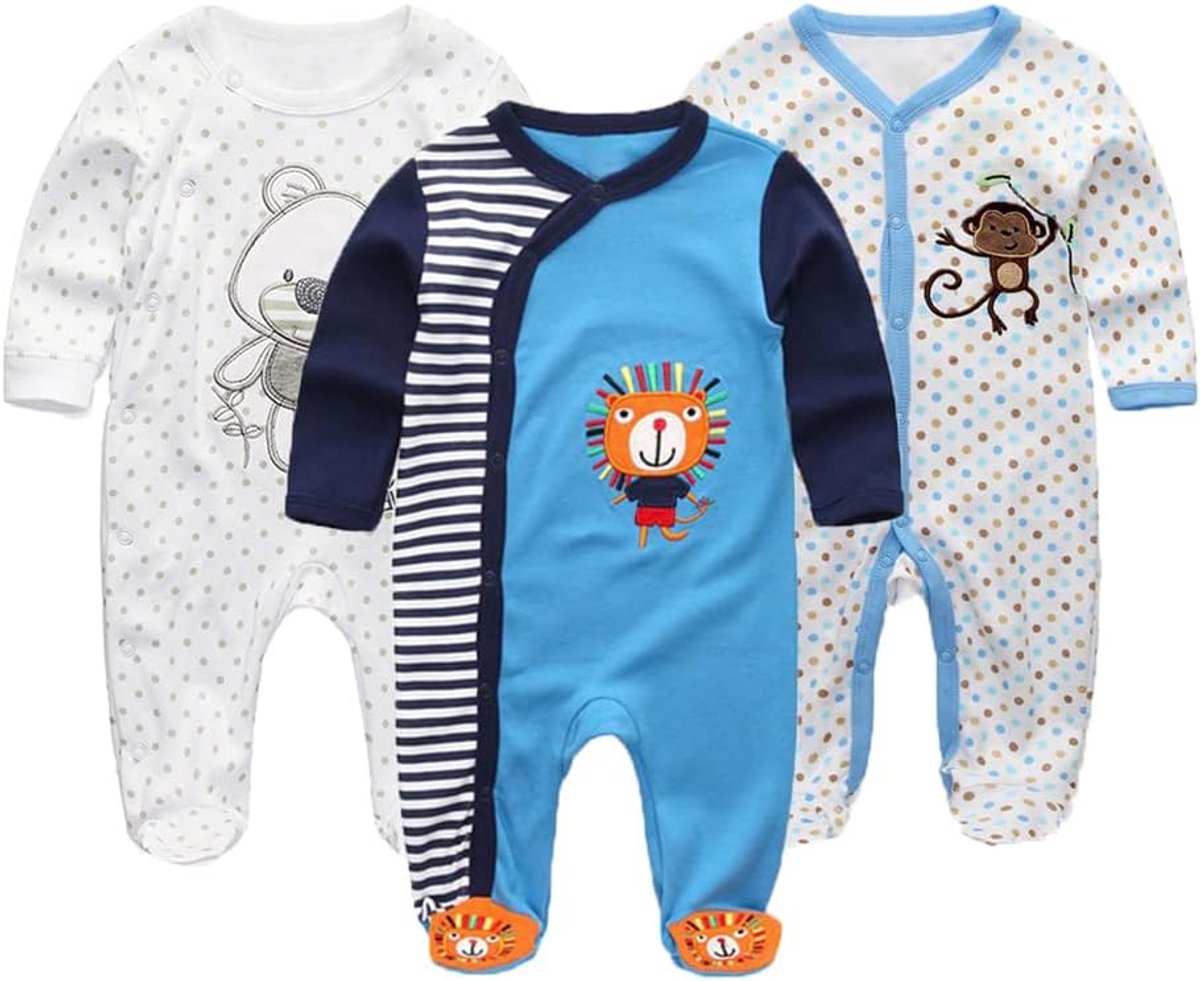 Unisex Baby Jumpsuit Romper Katoen voor Pasgeborenen Jongens en Meisjes