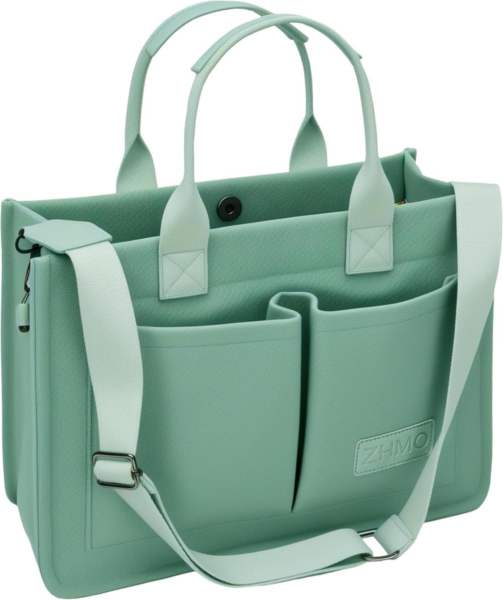 Canvas Tote Handbag voor Vrouwen - Ruime Schoudertas met Muilzakken en Compartimenten