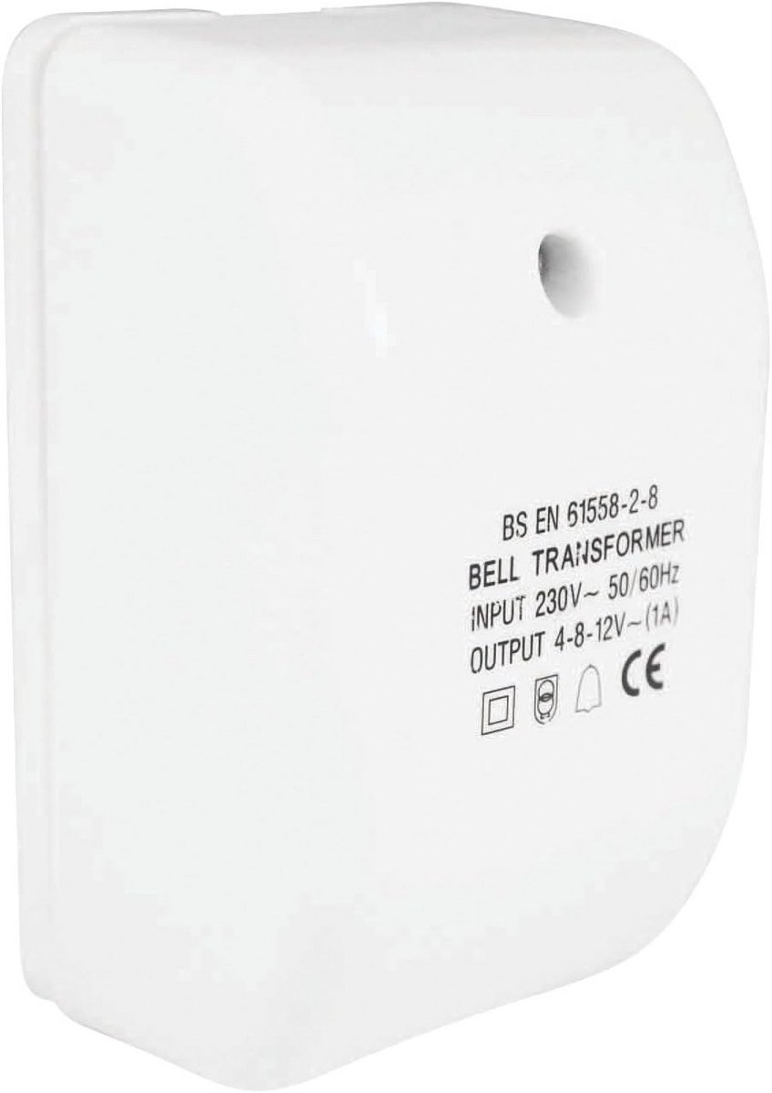Bell Chime Transformer 4, 8, en 12 Volt - Multispanning met Veiligheidsvoorzieningen
