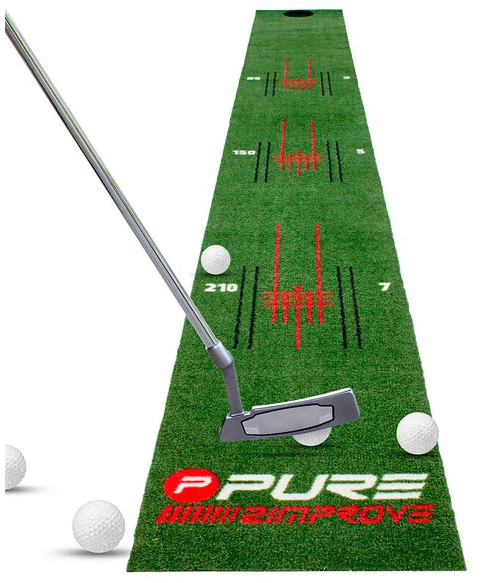 Pure2Improve - Putting Mat - Golftrainingsmateriaal - 275x30cm